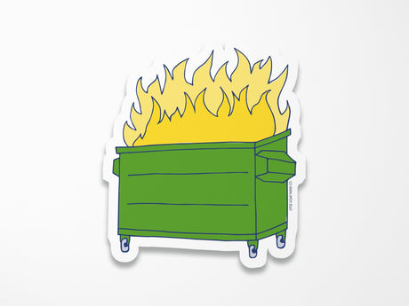 Dumpster Fire Sticker