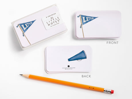 E. Frances Little Notes® - Let's Go Pennant