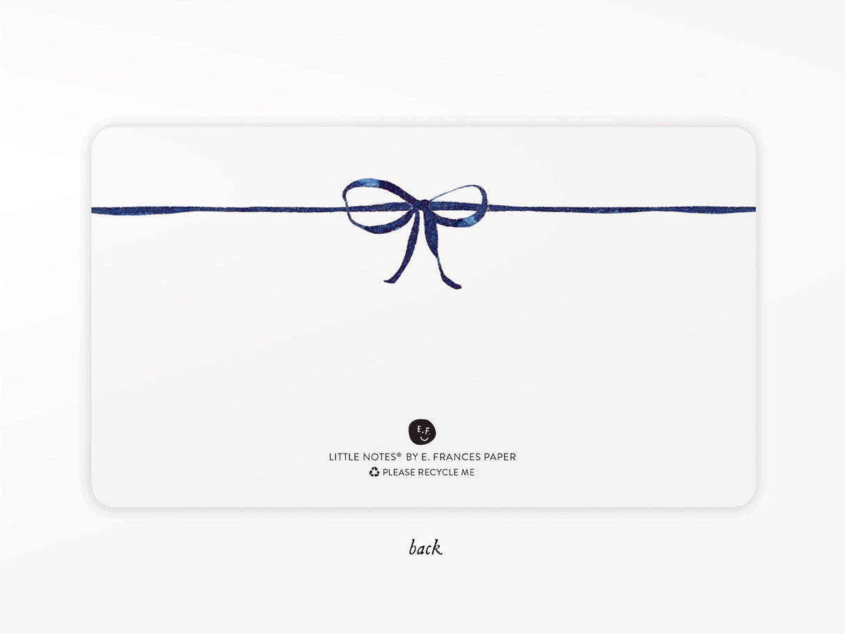 E. Frances Little Notes® - Navy Bow