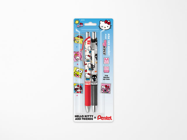 EnerGel RTX Liquid Gel Pen Hello Kitty & Friends Assorted Pairs - 2 Pack
