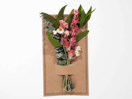 Eucalyptus & Pink Larkspur Mini Bouquet #57