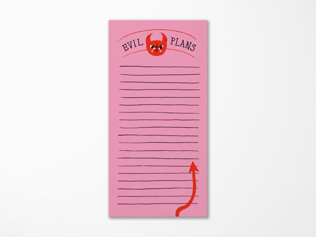 Evil Plans Notepad