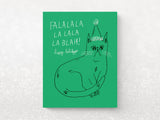 FaLaLa Blah Snitty Kitty Holiday Greeting Card - Set of 8