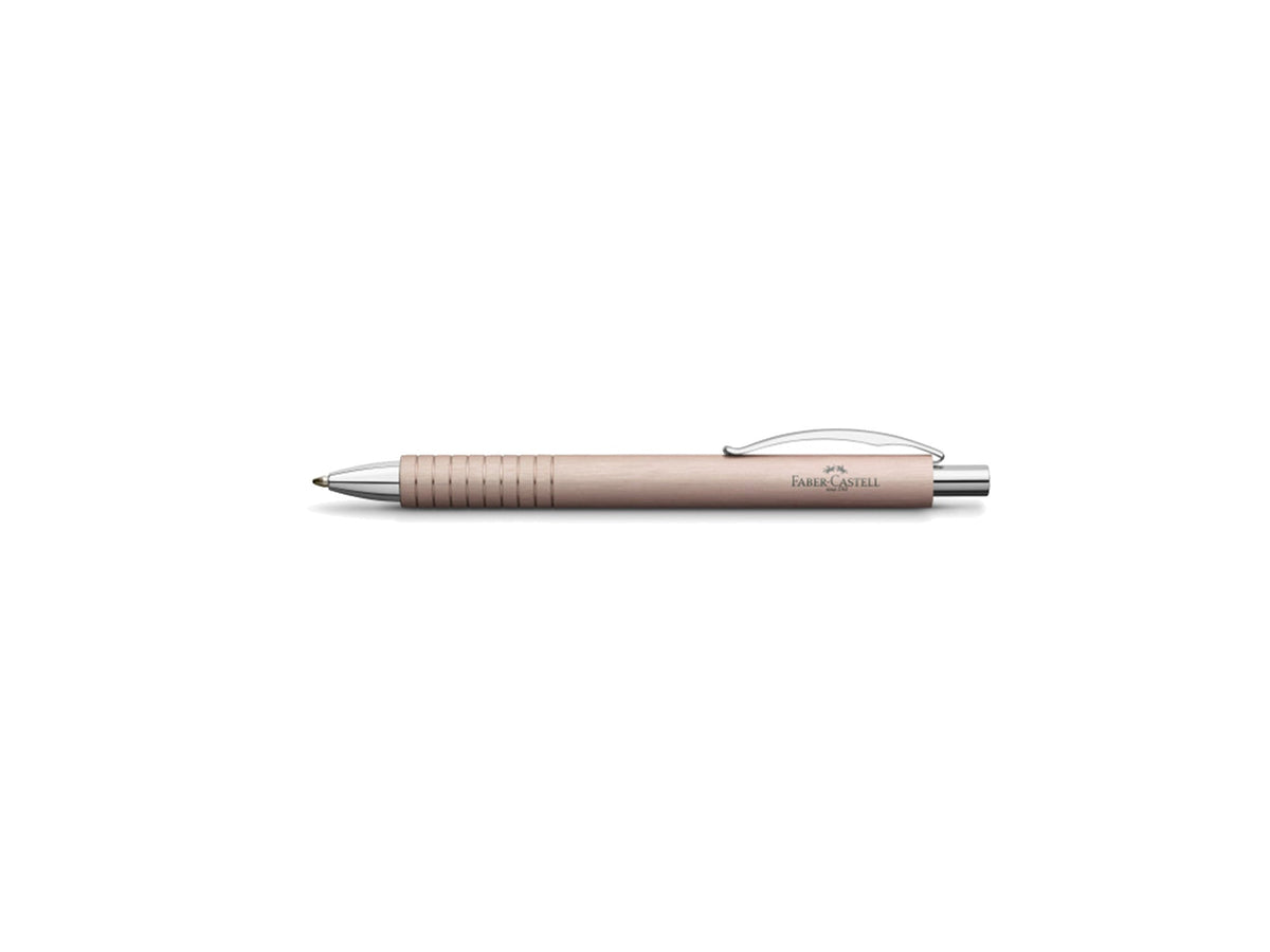 Stylo Plume Faber-Castell Essentio - Plume B Aluminium Rose - Cartouche Included - Design Élégant