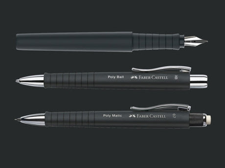 Faber Castell Poly Ball Pen Collection - Black