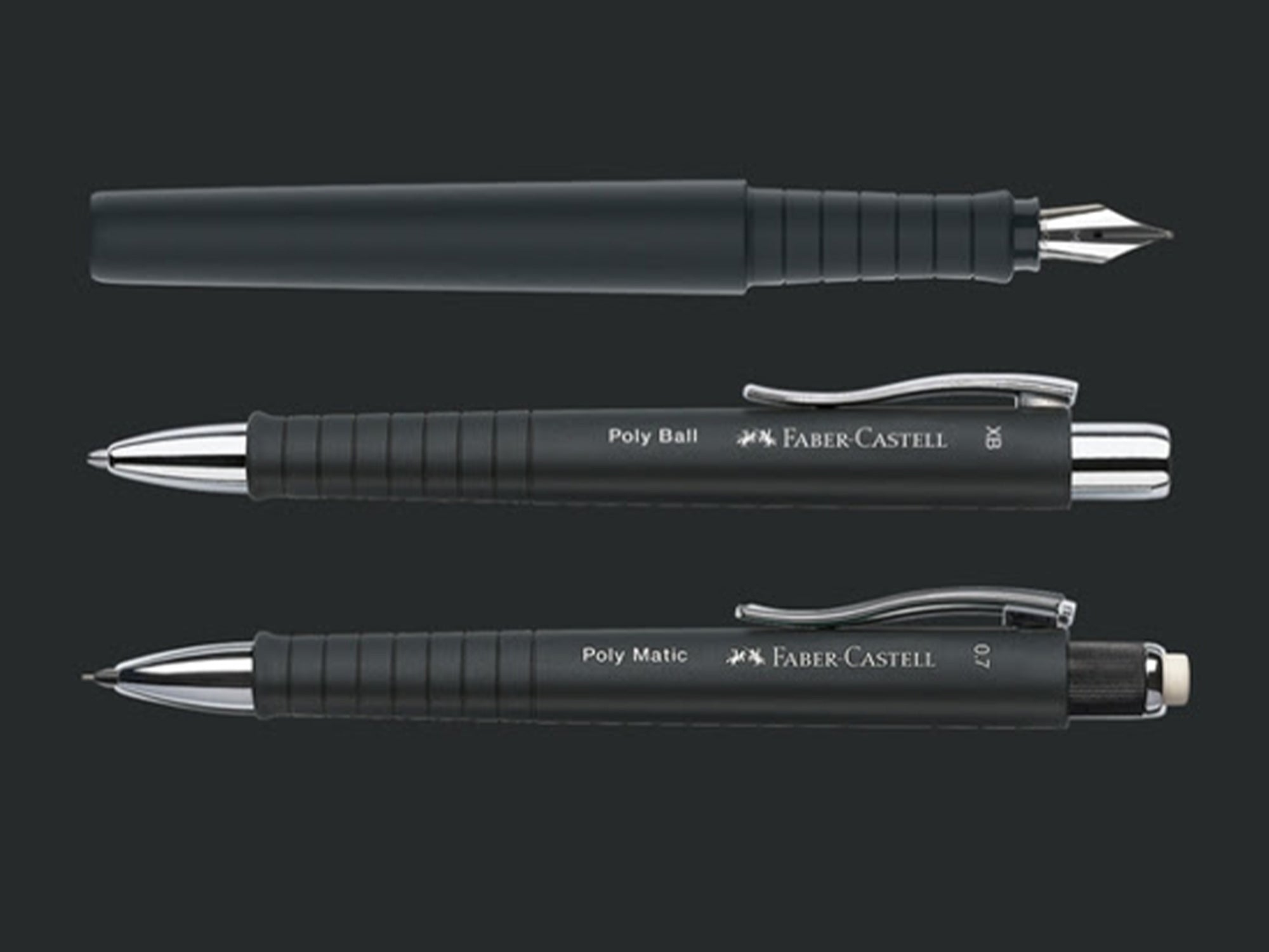 FABER CASTELLボールペン Faber Castell Poly Pen Collection- Black – Jenni Bick Custom Journals