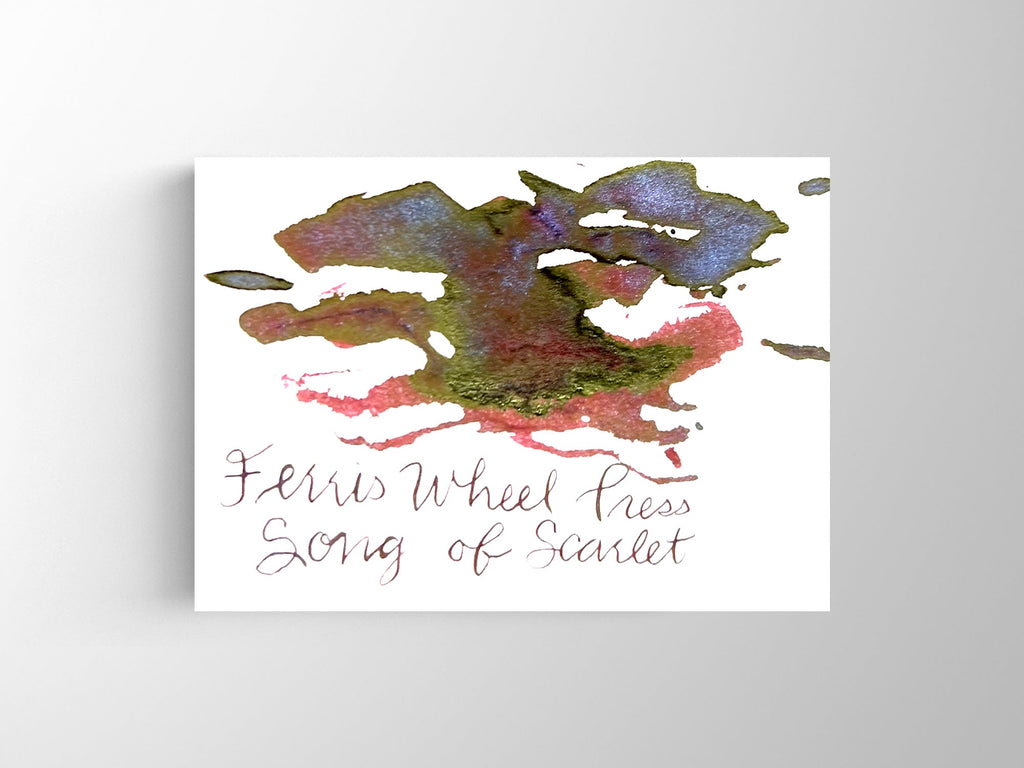 Ferri Tales Song of Scarlet Fountain Pen Ink