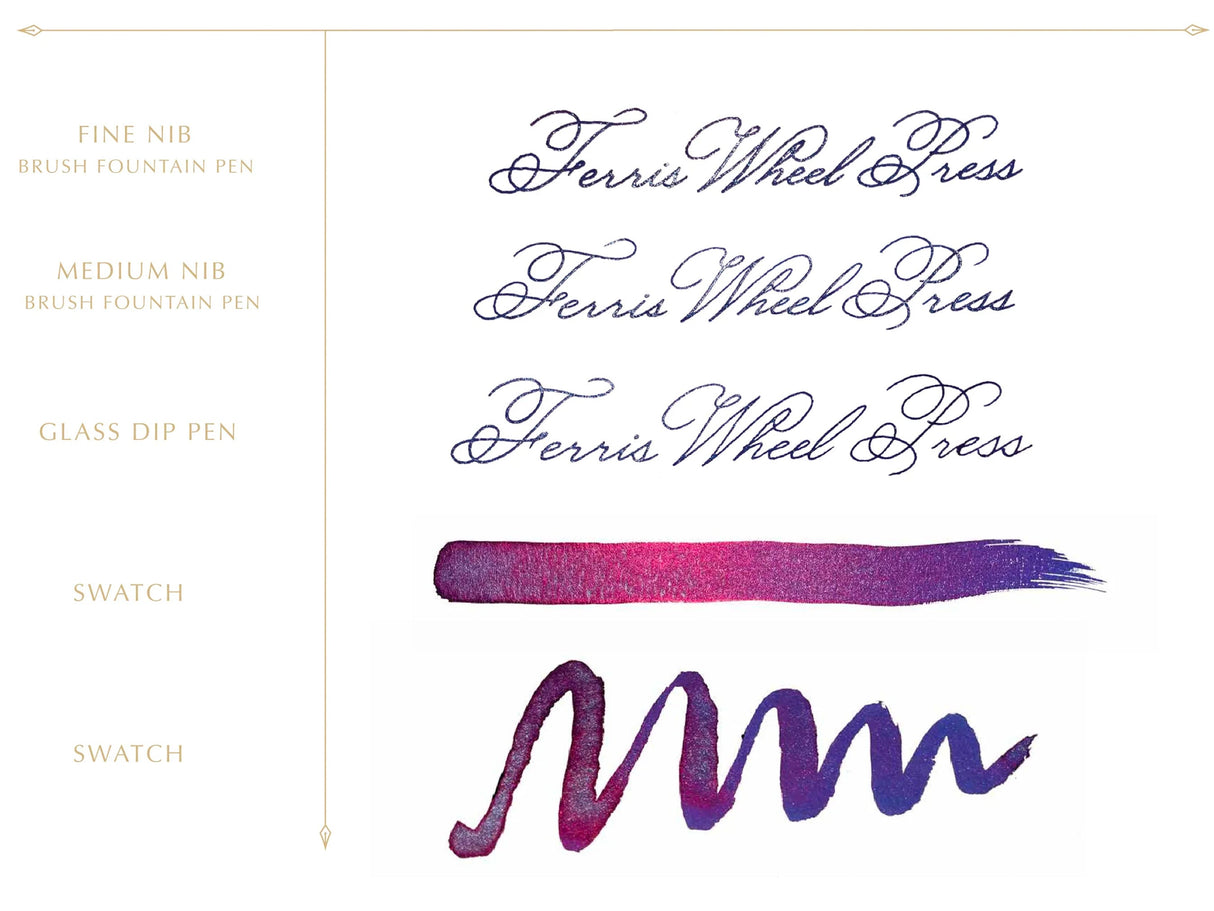 Ferritales Tumbling Time Blue Fountain Pen Ink