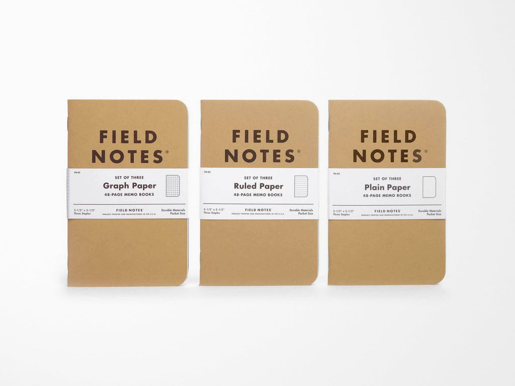 Field Notes Original Kraft Memo Book Set of 3