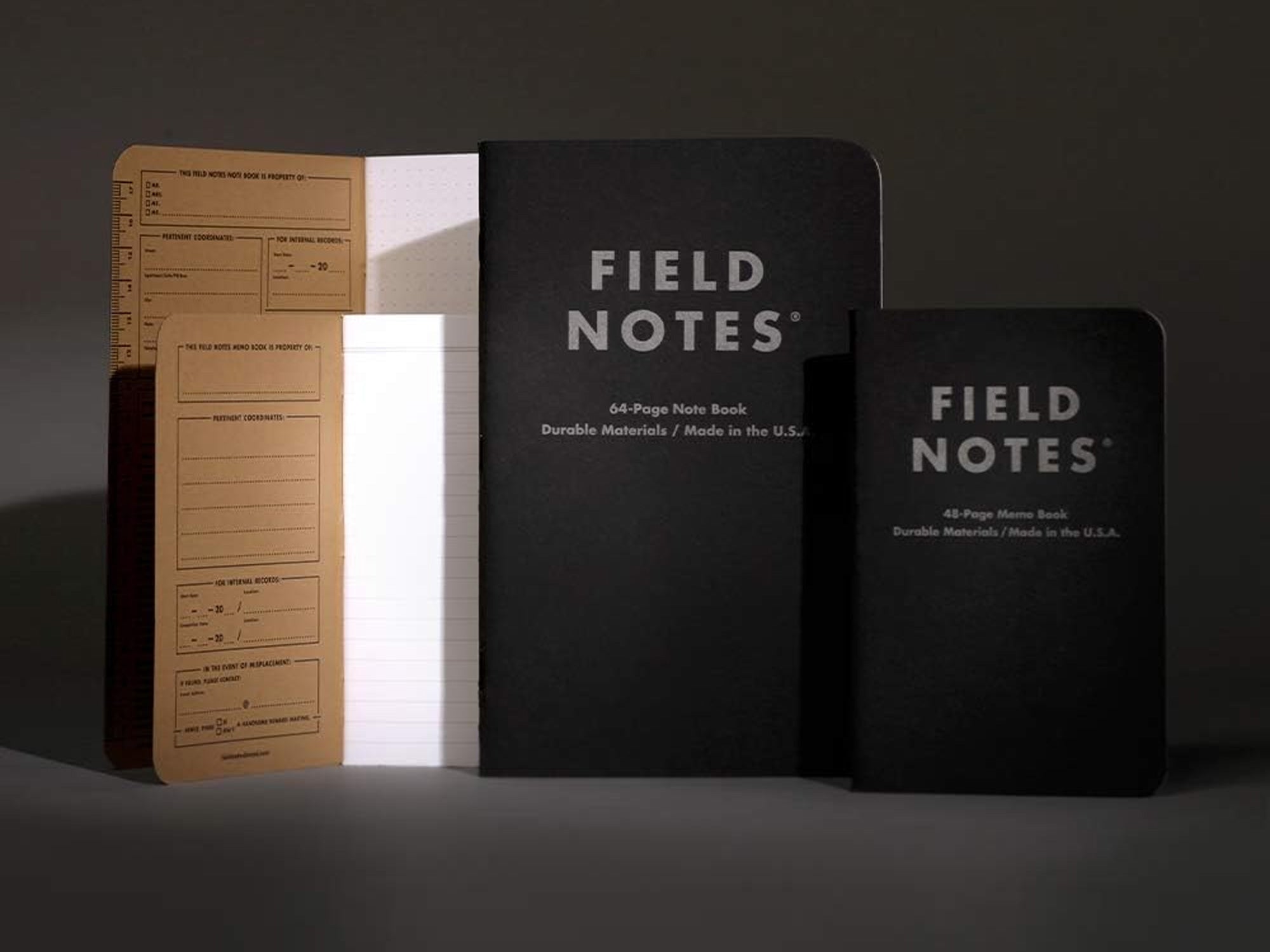 Field Notebook Format Field Notes Pitch Black Notebook Set of 2 – Jenni Bick Custom Journals
