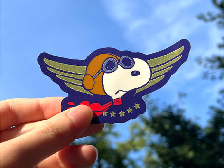 Flying Ace Snoopy Vinyl Sticker
