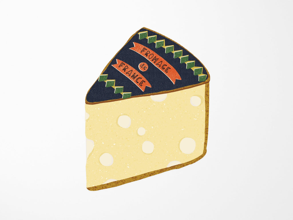 French Cheese Vinyl Sticker