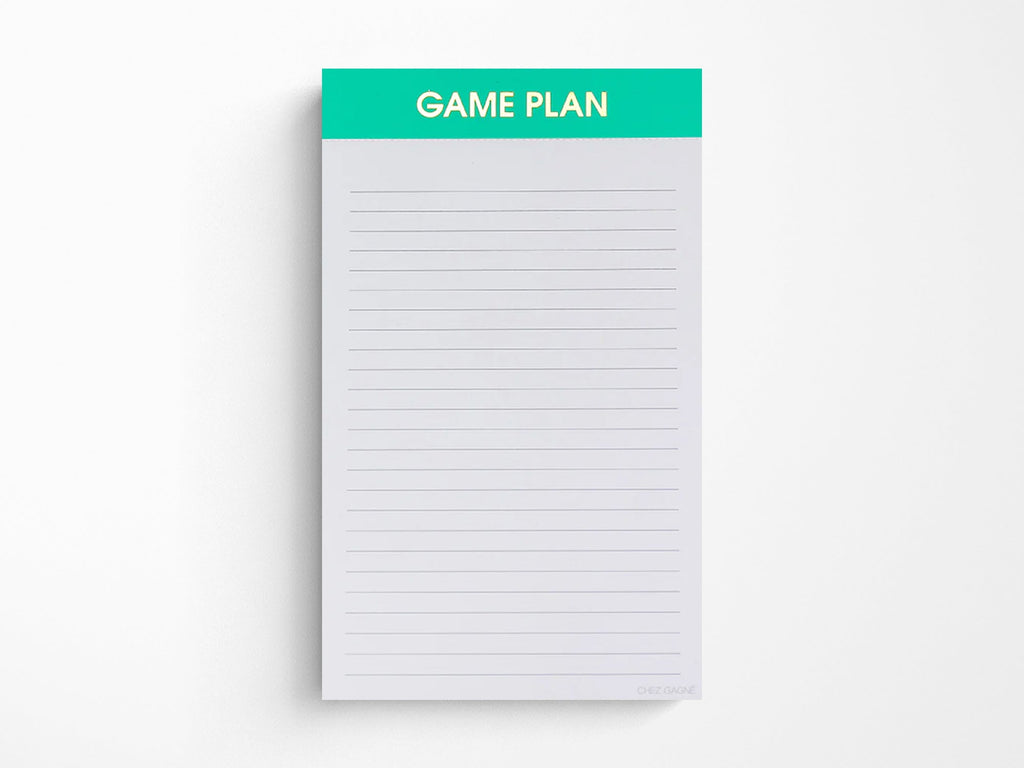 Game Plan Notepad