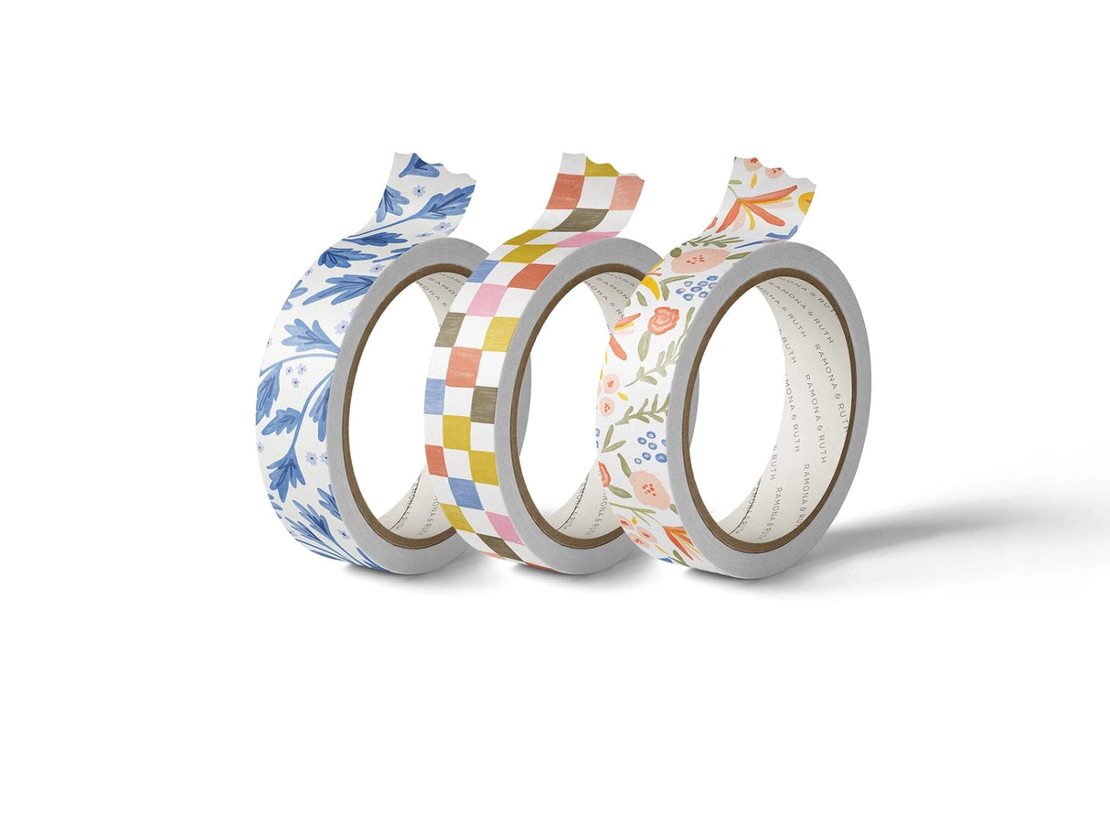 Garden Tapestry Washi Tape - Set of 3 Designs