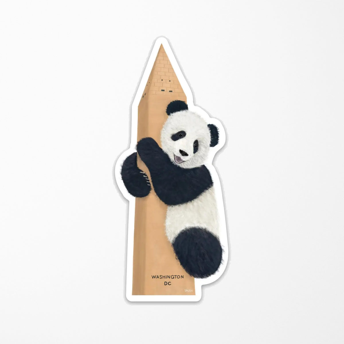 Giant Panda Hugging Monument Vinyl Sticker – Jenni Bick Custom Journals