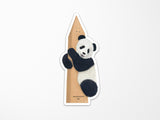 Giant Panda Hugging Monument Vinyl Sticker