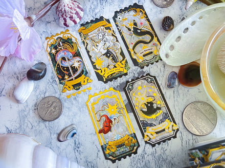 Gold Foil Deep Sea Ticket Washi Tape