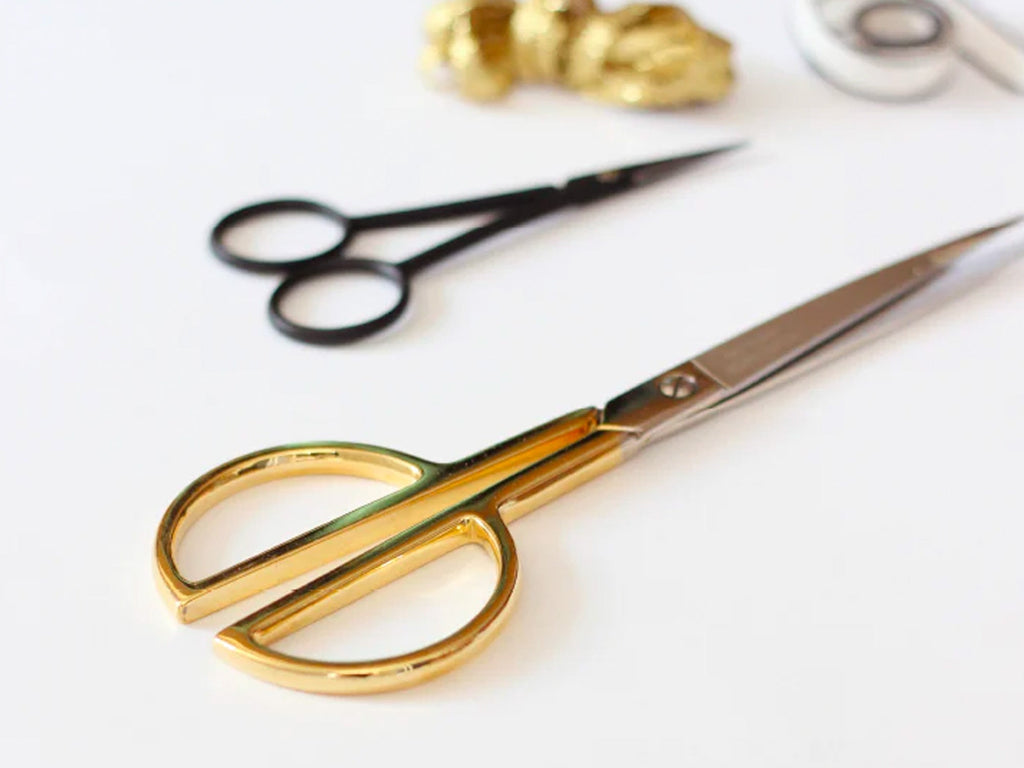 Gold Handle Paper Scissors