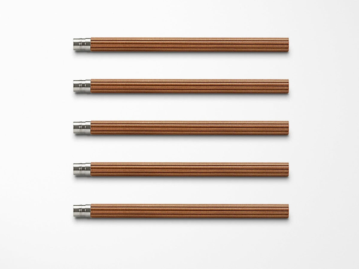 Graf von Faber-Castell Perfect Pencil, Brown / Platinum-Coloured