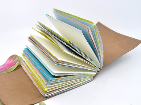 Grandmother's Flower Garden One of a Kind Leather Journal