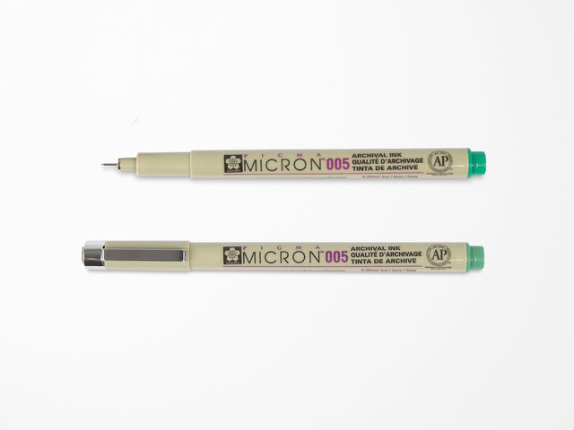 Green Pigma Micron Pen