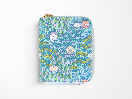 Hamster Meadow Pattern Zipper Wallet