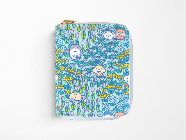 Hamster Meadow Pattern Zipper Wallet