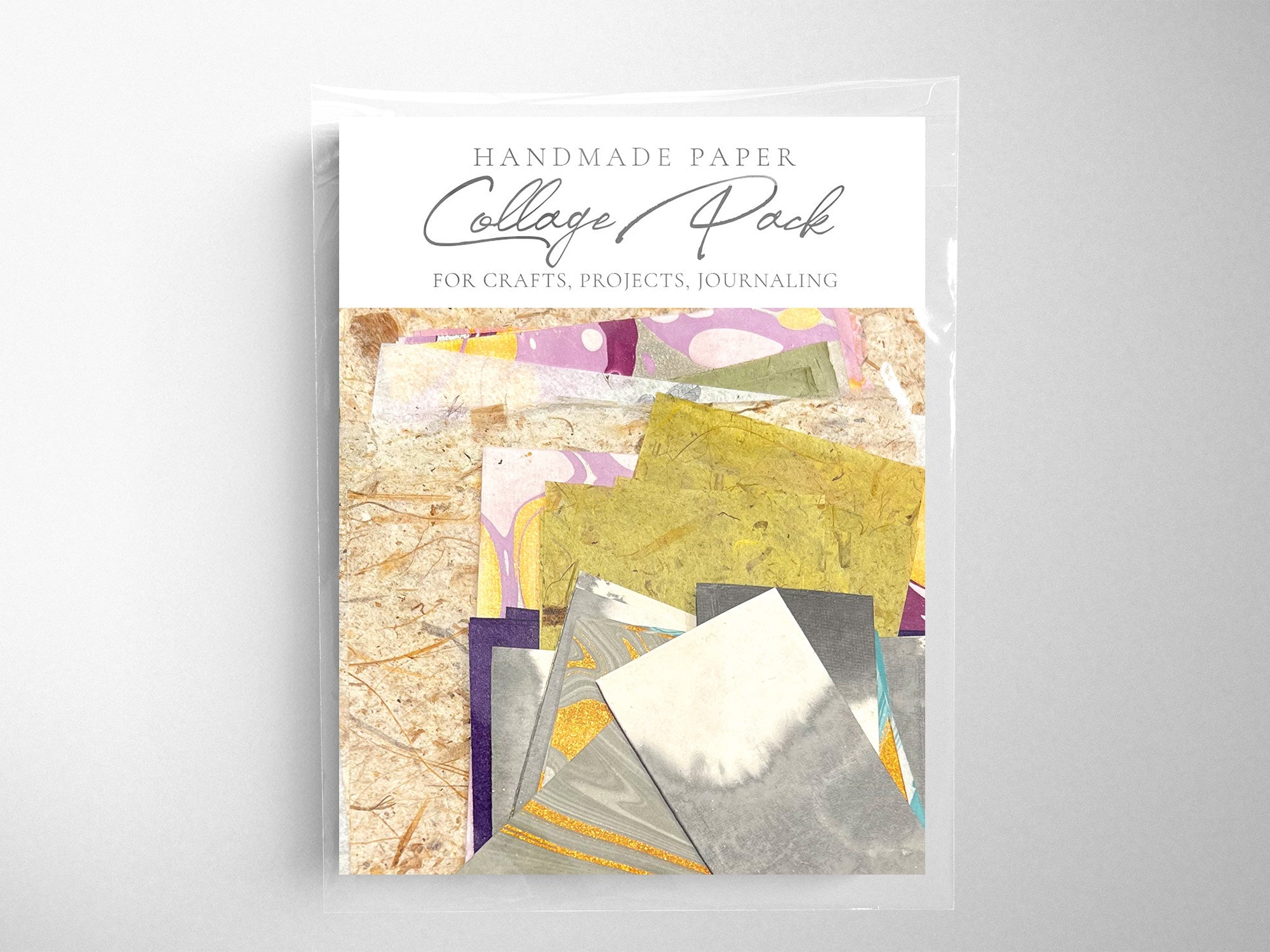 Handmade Paper Collage Pack – Jenni Bick Custom Journals