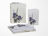 Handmade Parchment Paper Notebook - Illuminated Manuscript with Iris
