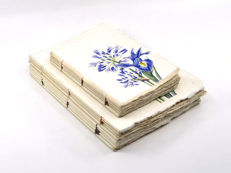 Handmade Parchment Paper Notebook - Les Fleurs Assorted