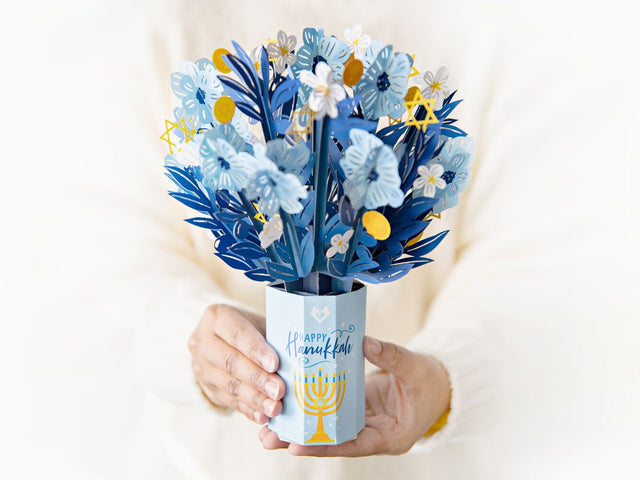 Hanukkah Flower Bouquet Giant Greeting Card