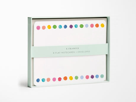 Happy Dots Flat Notes Set of 8
