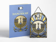 Happy Hanukkah Menorah Suncatcher Greeting Card