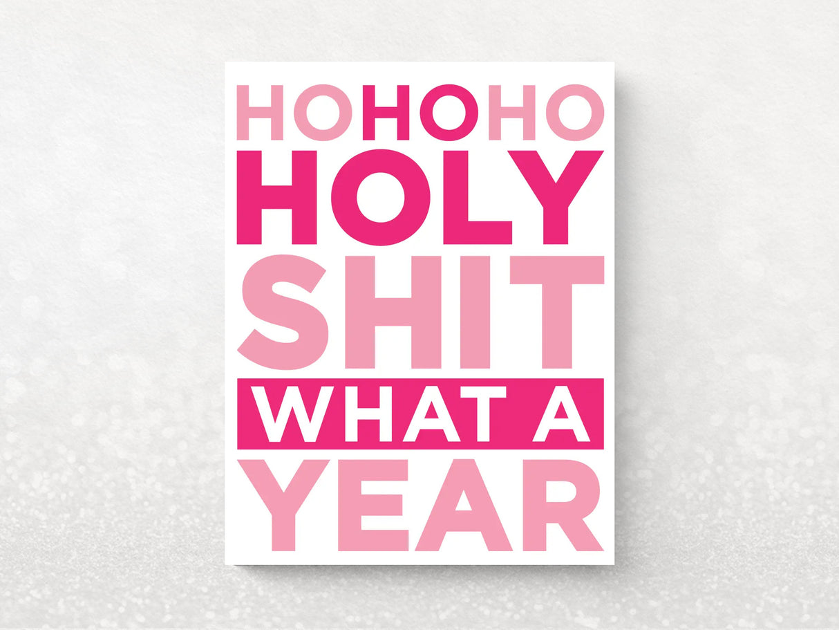 Ho Ho Ho Holy Sh*t Holiday Greeting Cards - Set of 6