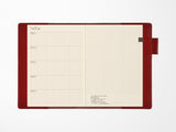 Hobonichi 5-Year Techo Leather Cover + Book - A6 Red