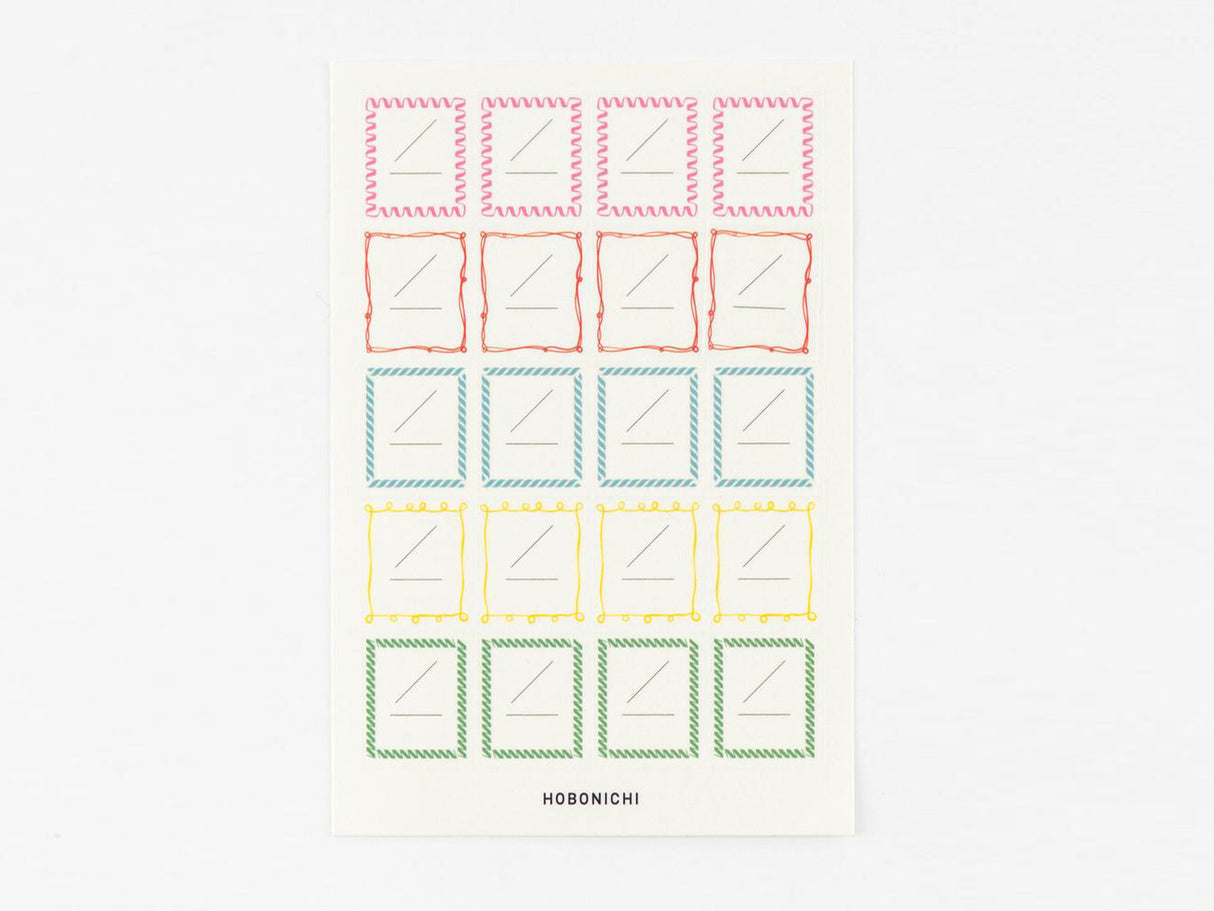 Hobonichi Frame Stickers for Dates
