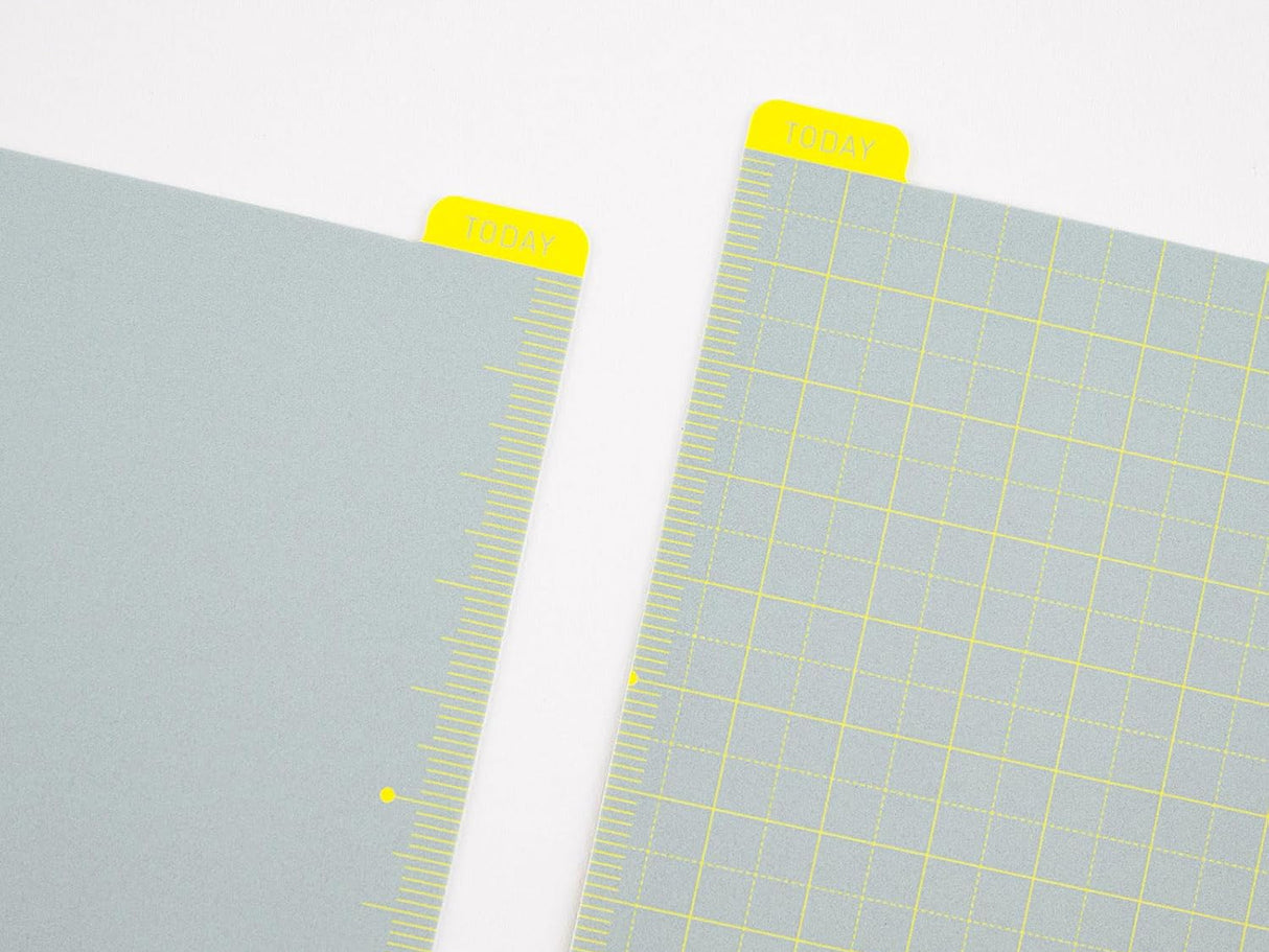 Hobonichi Pencil Board for A5 Size - Ice Gray x Yellow