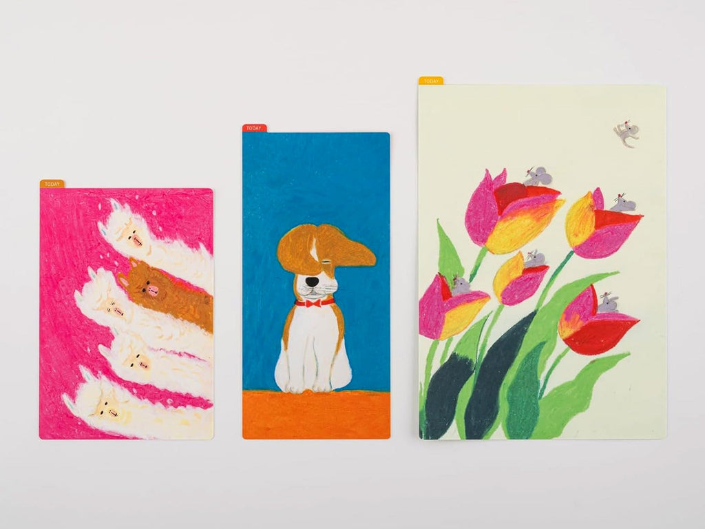 Hobonichi Pencil Board for A5 Size - Keiko Shibata Swaying Tulips