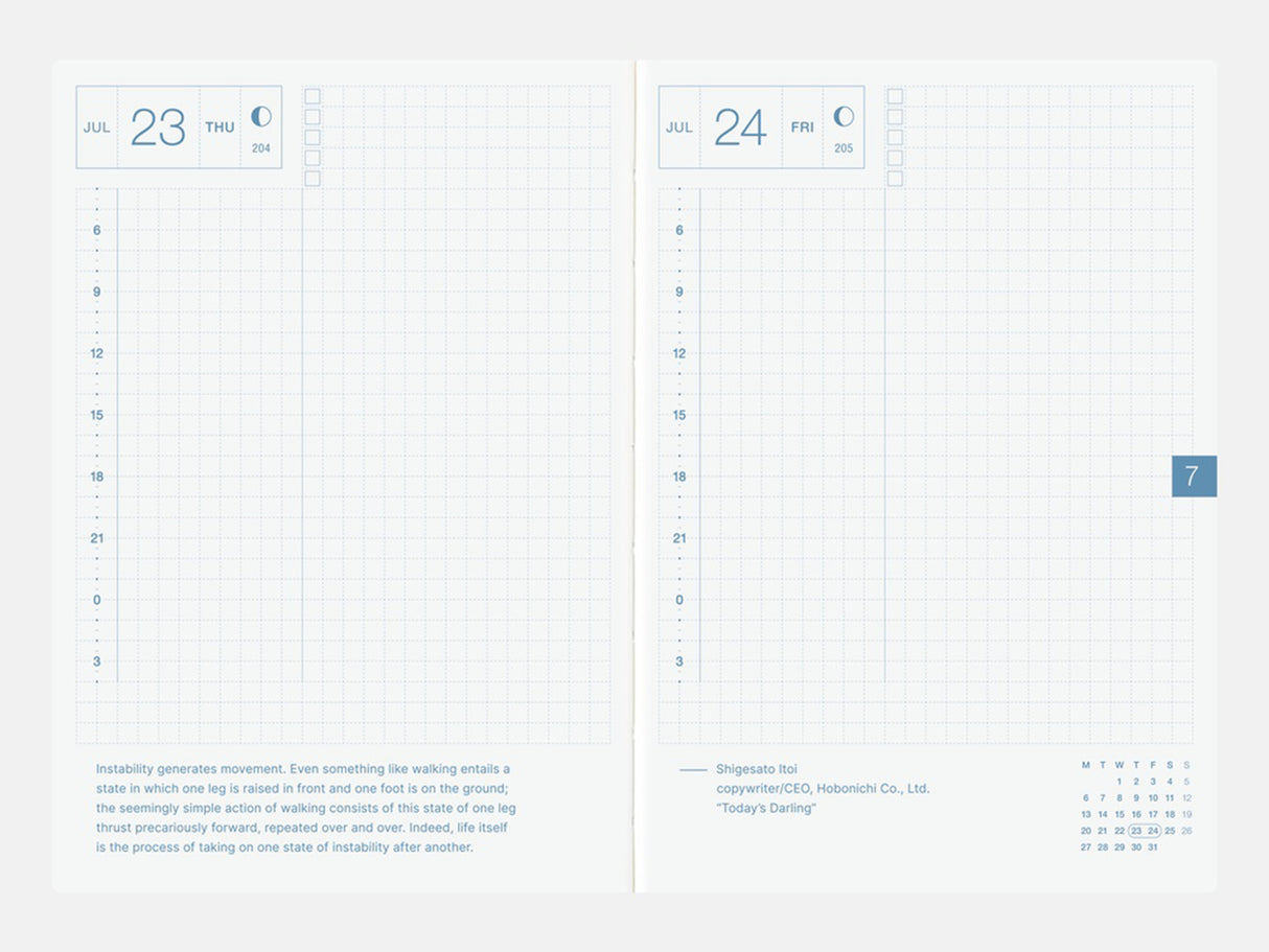 Hobonichi Techo 2026 Original Book A6 - ENGLISH