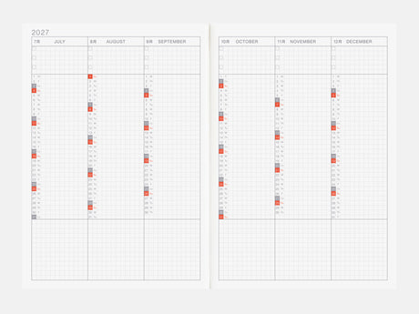 Hobonichi Techo 2027 Cousin Book A5 - ENGLISH