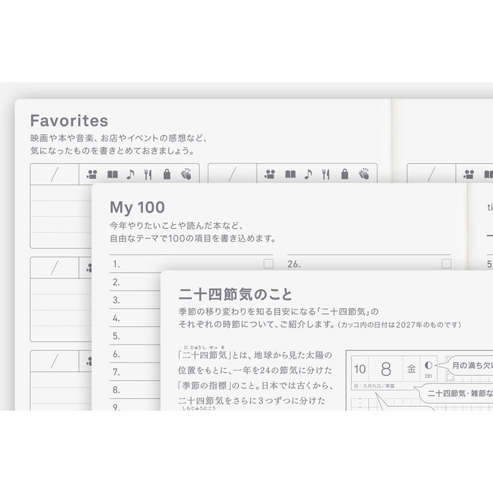 Hobonichi Techo 2027 Original Book A6 - JAPANESE