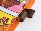 Hobonichi Techo A5 Cousin Cover + Book - 100%ORANGE: Where's the Squirrel Going