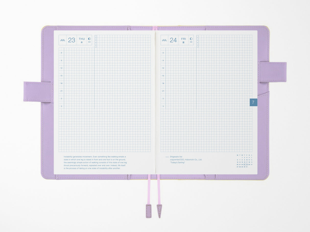 Hobonichi Techo A5 Cousin Cover + Book - Honey Lilac