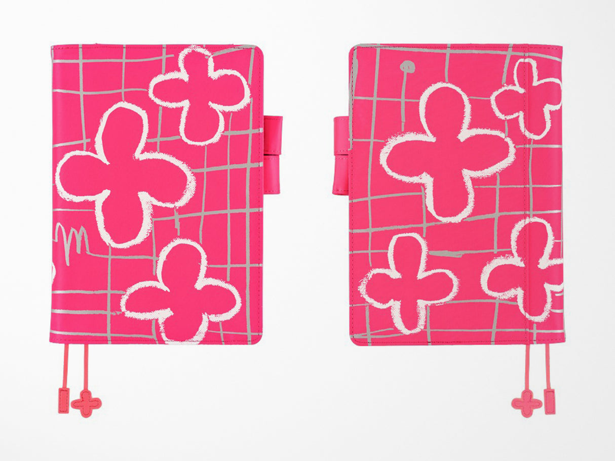 Hobonichi Techo A5 Cousin Cover + Book - Makoto Matsubayashi: Pink Flowers