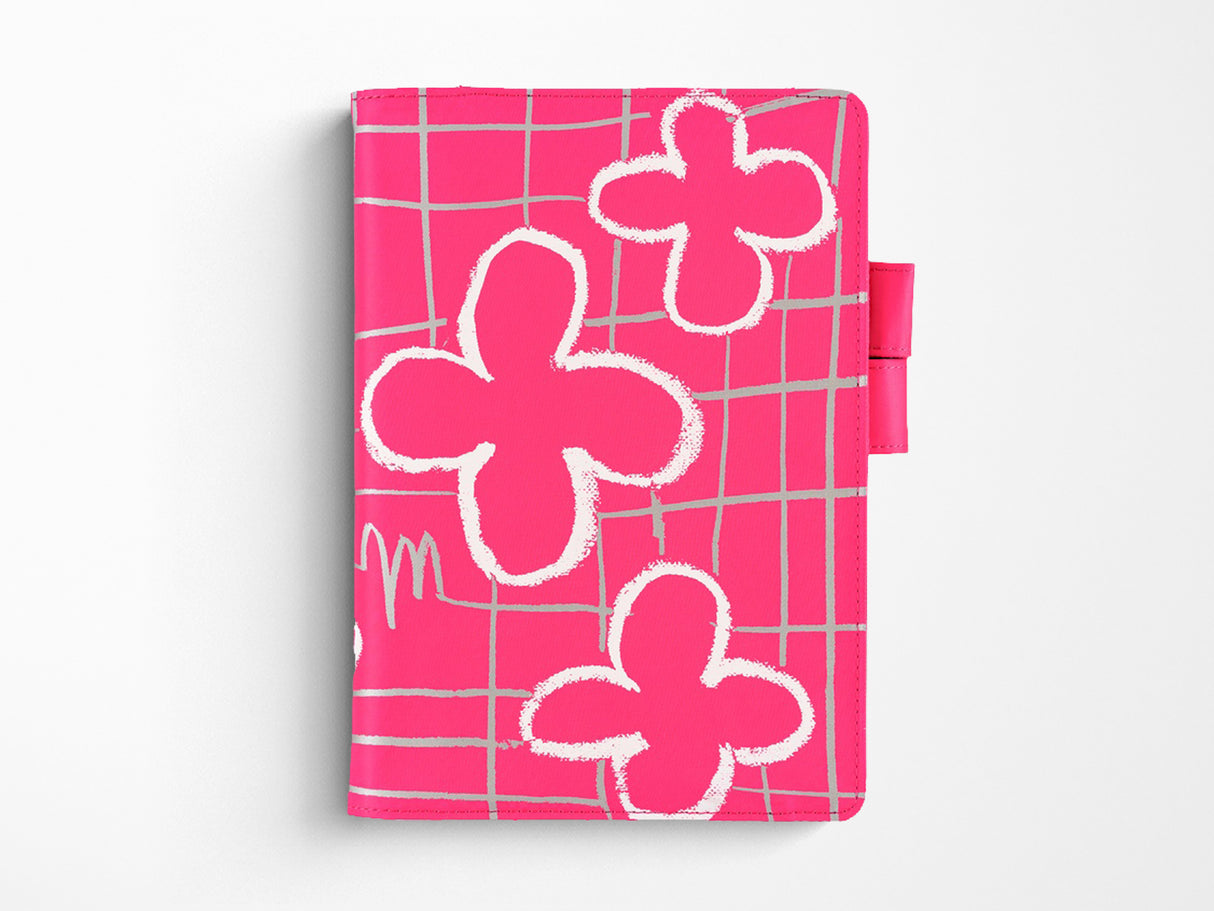Hobonichi Techo A5 Cousin Cover + Book - Makoto Matsubayashi: Pink Flowers