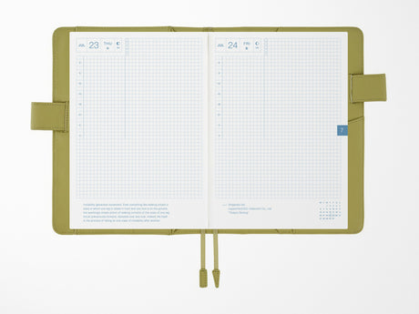 Hobonichi Techo A5 Cousin Cover + Book - Sage Green Leather