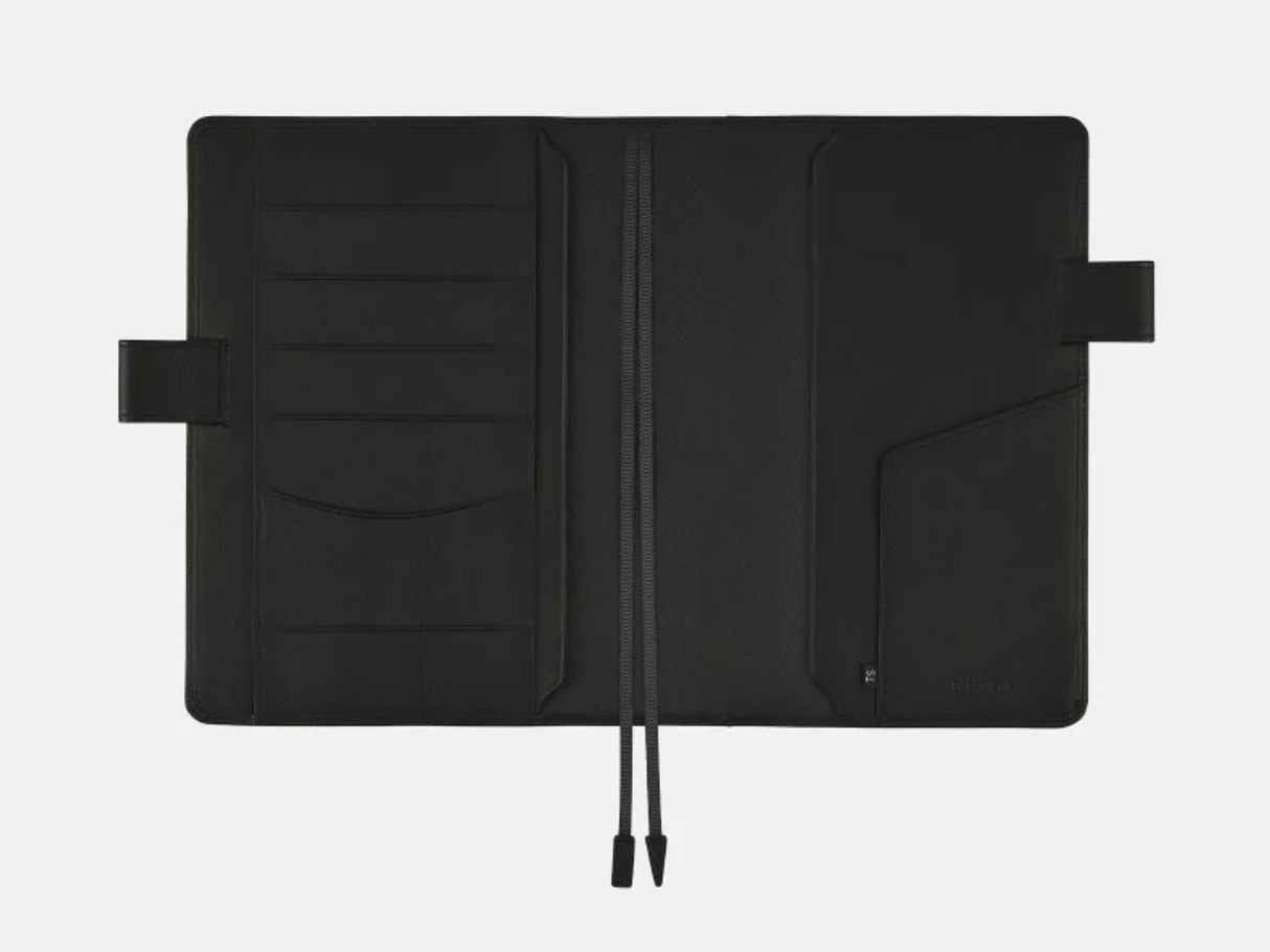 Hobonichi Techo A5 Cousin Cover + Book - TS Basic Black Leather