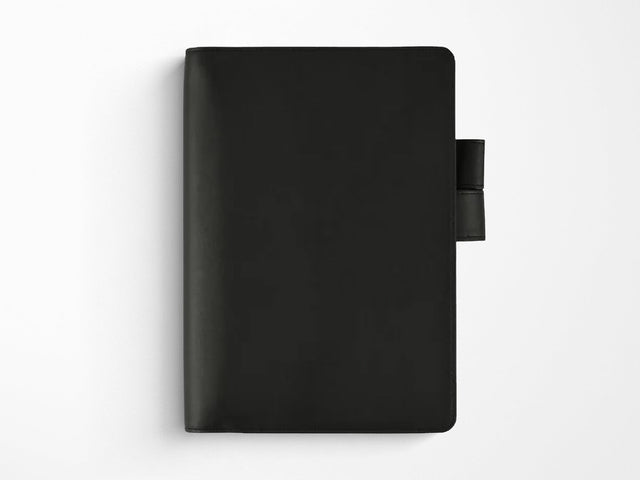 Hobonichi Techo A5 Cousin Cover + Book - TS Basic Black Leather