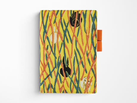 Hobonichi Techo A5 Cousin Cover + Book - Unsodo: Bijutsukai Wild Rabbits