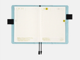 Hobonichi Techo A5 Cousin Cover - Colors: Black x Clear Blue